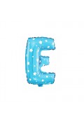 Alphabet Blue Stars Foil Balloon